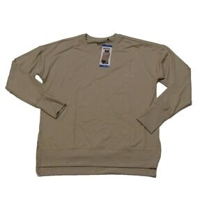 NEW Women's Tan BENCH Long Sleeve Active Stretch Tee Size Small